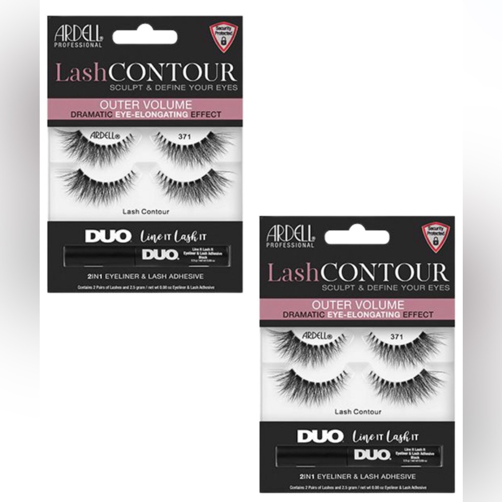 2 packs of Ardell lash contour #371
